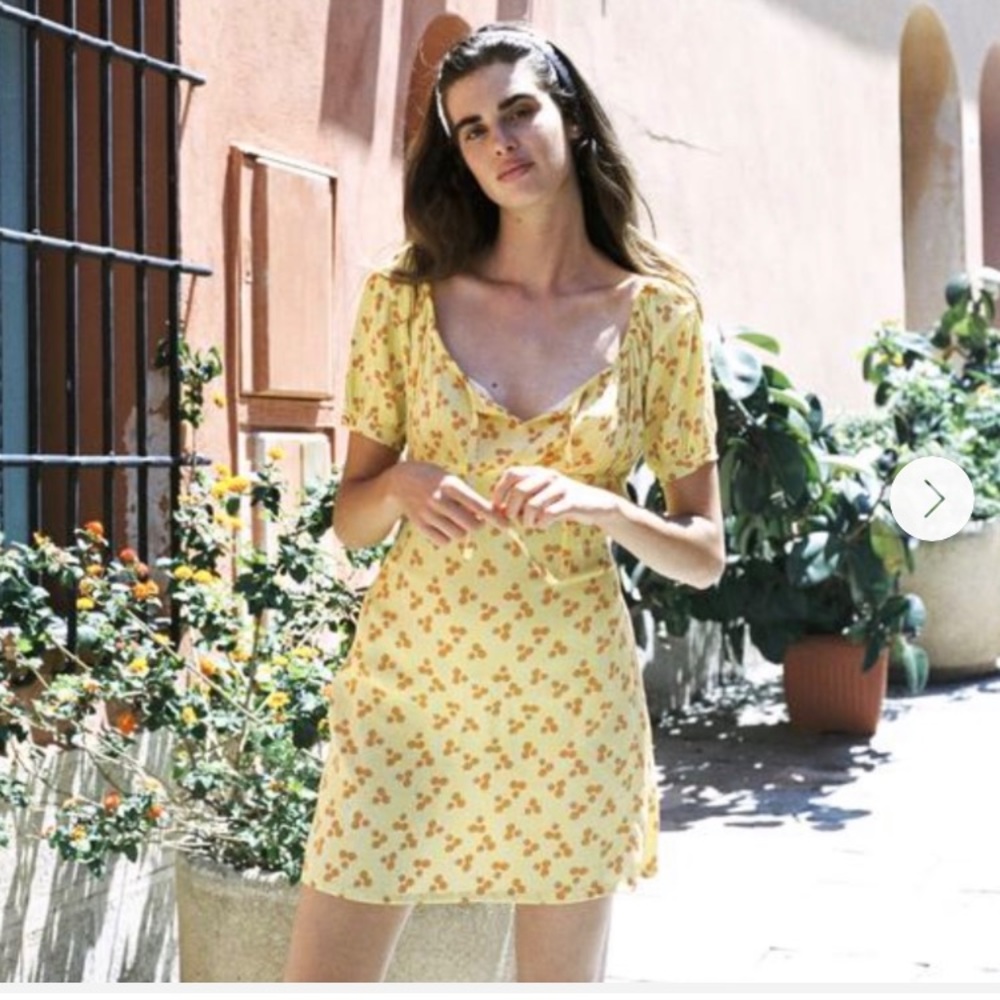 With Jéan Loretta Dress in Les Oranges
